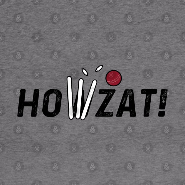 Cricket Lover Howzat Ball And Wicket Cricket Fan by atomguy